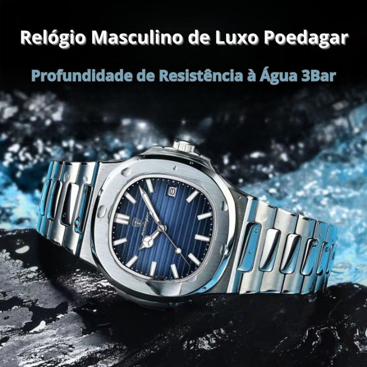 Relógio-Masculino-de-Luxo-Poedagar-Presente- profundidade-de-resistência-de-3bar