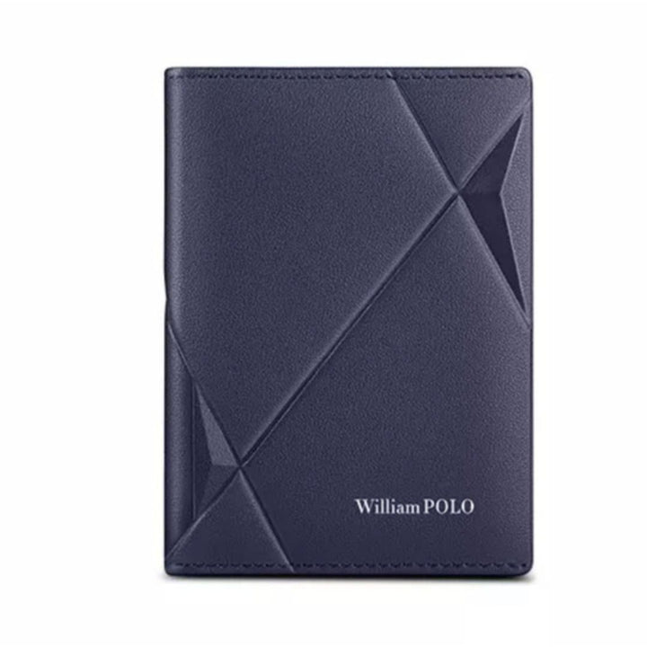 Carteirra William Polo premium leather azul
