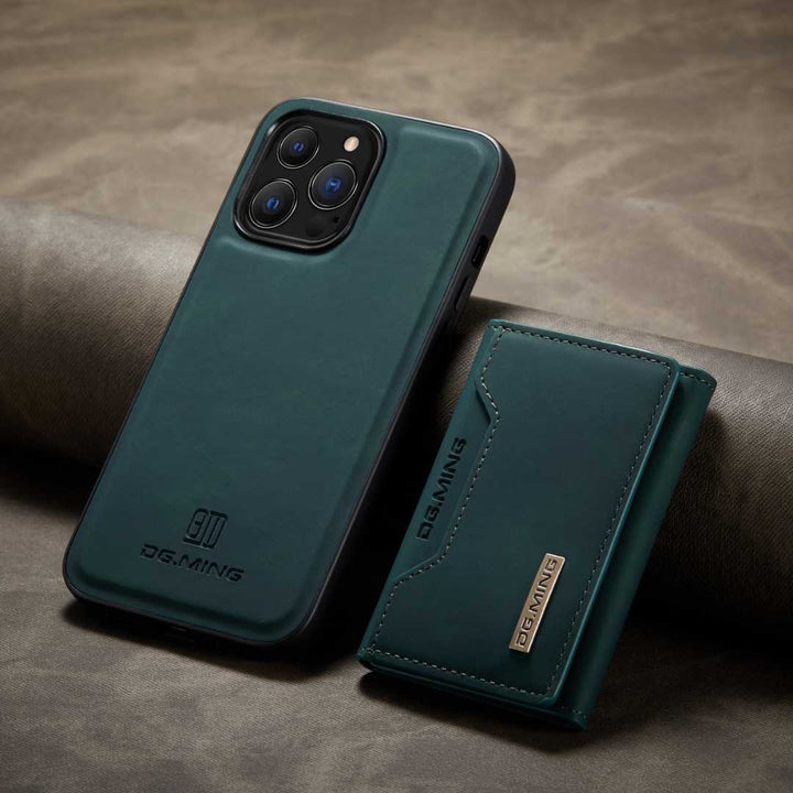 Capa para Iphone 2 em 1 Modelo MagCase Verde e carteira
