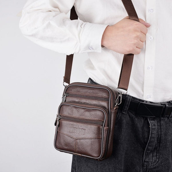 Shoulder Bag Masculina Couro Modelo Trend